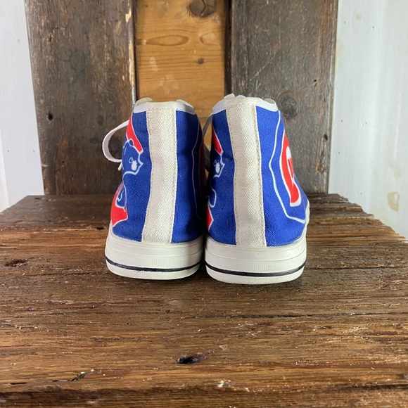 CHICAGO CUBS HIGH TOP CANVAS SNEAKERS - Picture 5 of 9